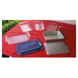 Baking dishes.