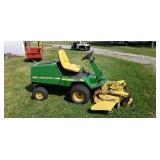 John Deere. F725 Riding front mow  54" cut  970