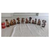 Wood carved  figurines from Italy
