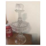 EAPG Pressed Glass Jumbo Elephant  PT Barnum
