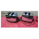 2 sunbeam antique Chrome toasters