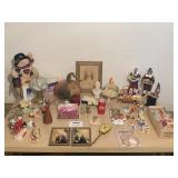 FIGURINES, SNOWMAN, SILHOUETTE PICTURES, ETC