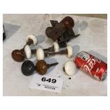 OLD PORCELAIN DOOR KNOBS
