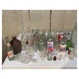 OLD POP BOTTLES, MEDICINE BOTTLES, AND MORE