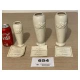 LENOX ROSE BLOSSOM  BUD VASES