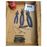 PUNCHES, SNAP RING PLIERS