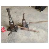 2 HYDRAULIC BOTTLE JACKS
