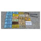 Licen plates in signs