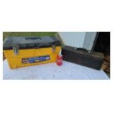John Deere steel tool Box and stack on plastic