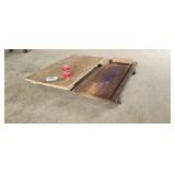 Shop creeper and dolly.