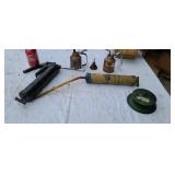 Oil cans grease gun bearing greaser.