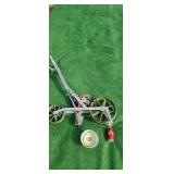 Garden planter with plates.