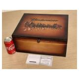 BUDWEISER VINTAGE WOOD STORAGE BOX