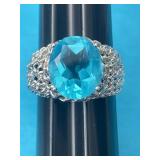 Sz.11 Sterling Silver Ring 7.13 Grams