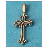 Sterling Silver Cross Pendant 1.57 Grams