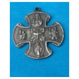 Sterling Silver Religious Pendant 6.80 Grams