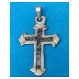 Sterling Silver Cross Pendant 1.80 Grams