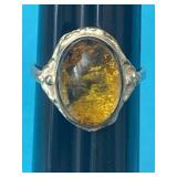 Sz.7.5 Sterling Silver Ring 2.93 Grams