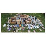 Large group of VCR movies.