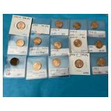 (15) BU & UNC Pennies