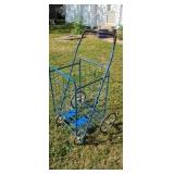 Folding grocery cart