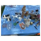 Glassware, Cow Butter dish, Napkin Holder & More