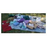 Pillows  rugs. Comforter.