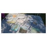 Painting Easel  & canvases.