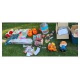 Christmas and Halloween decorations