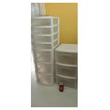 Plastic storage units.