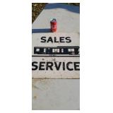 House  Trailer sales & service heavy steel sign.