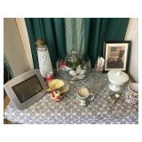 Light House Lamp, Bird Pitcher, Cake Stand & More