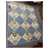 Flower Quilt (has stains)