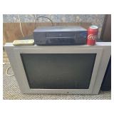 GE VHS PLAYER & RCA TV