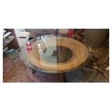 COFFEE TABLE W/GLASS TOP TO MATCH #267