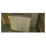 Bank teller counter.