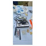 Barber clippers  & scissors.