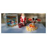 Mickey the balancing baker  lighted Santa