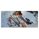 Drill bits & craftsman screw drivers.