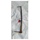 Old cross cut saw.