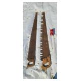 Two Cross cut saws
