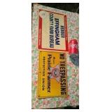 Two signs one metal  one plastic.