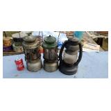 Coleman lanterns  old barn lantern.