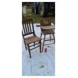 Straight chair & high chair