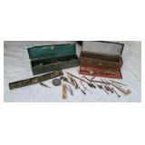 Two tool boxs with contents.