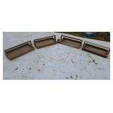 Four strawberry trays.