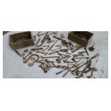 Old  wood boxs  old tools