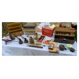 Old fishing gear old pesticide sprayers.