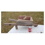 Wooden Flower Garden Wheel Barrel