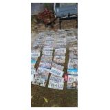License plate collection.